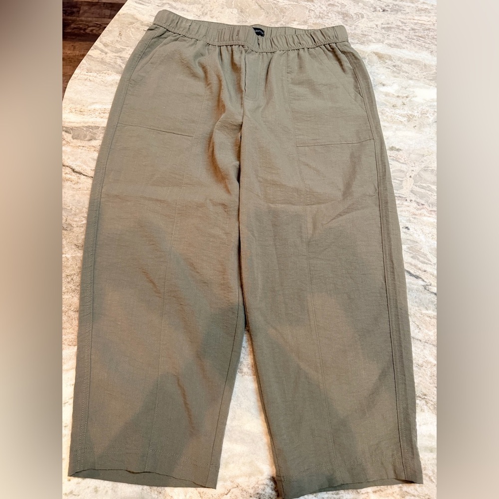 Jules & Leopold Women’s Olive Green Pull-On Pants Size L
